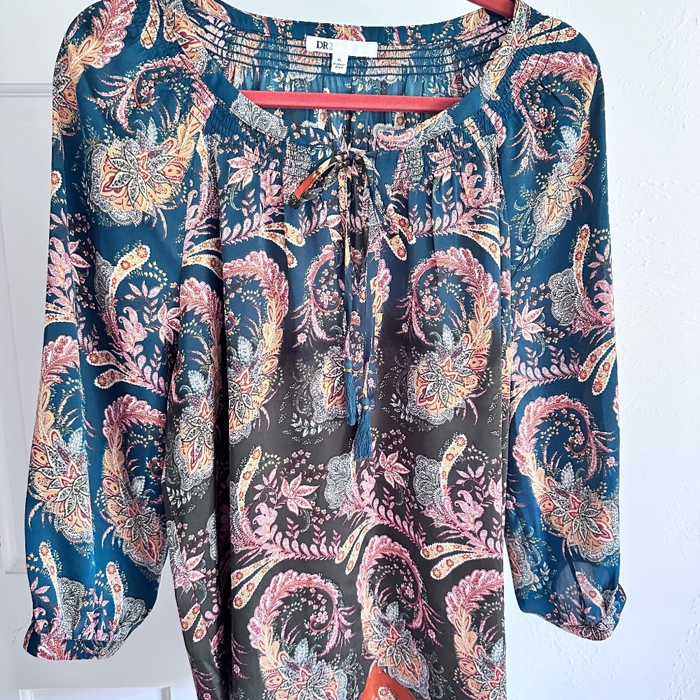 DR2 Women’s 3/4 Sleeve Blouse (XL) - NWOT